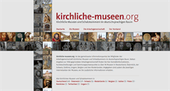 Desktop Screenshot of kirchliche-museen.org